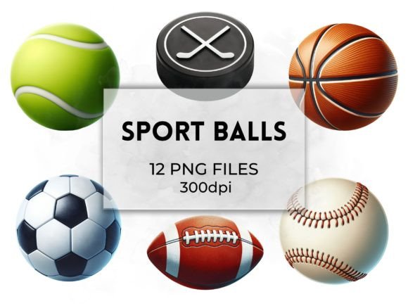 Download Sport Balls Clipart Illustrations Pack - Illustrations Collection