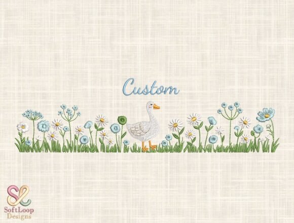 Download Custom Goose Embroidery Design - Premium Resources