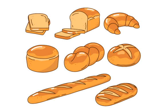 Download Bread, Bakery Hand Drawn Illustrations - Illustrations Collection