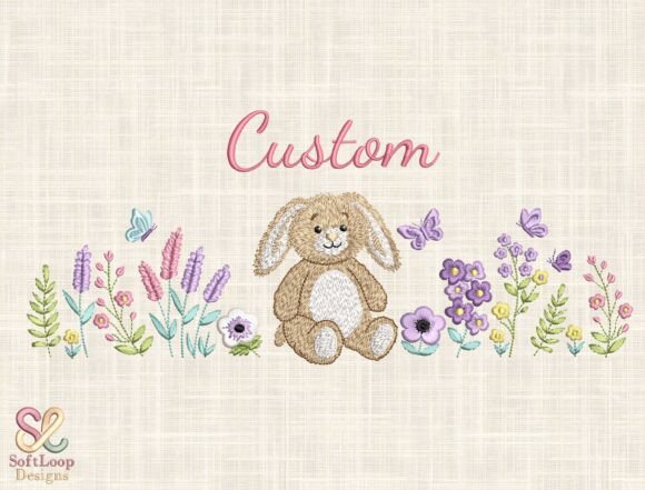 Download Custom Bunny Embroidery Design - Premium Resources